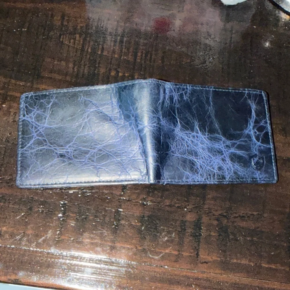 COCHOR Luxury Midnight Blue Leather Wallet